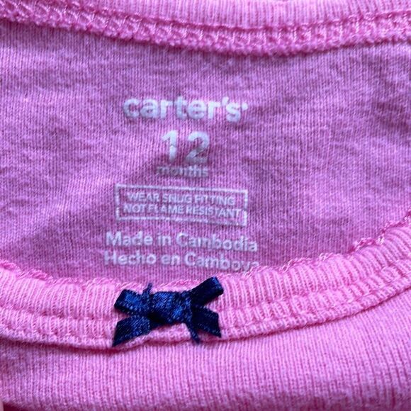 Carter’s 12m Floral Elephant Matching Set - Picture 3 of 3